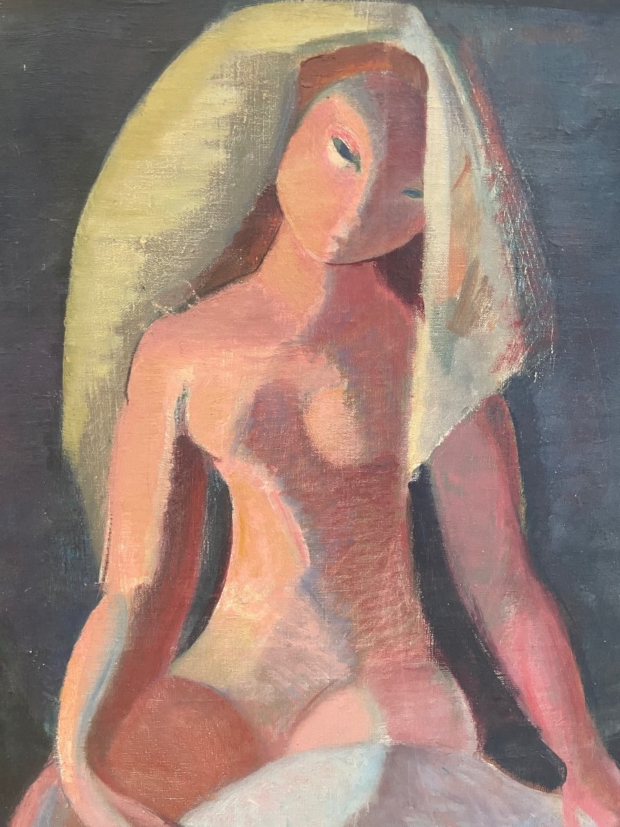 Kuno Veeber, Woman Oil On Canvas-photo-3