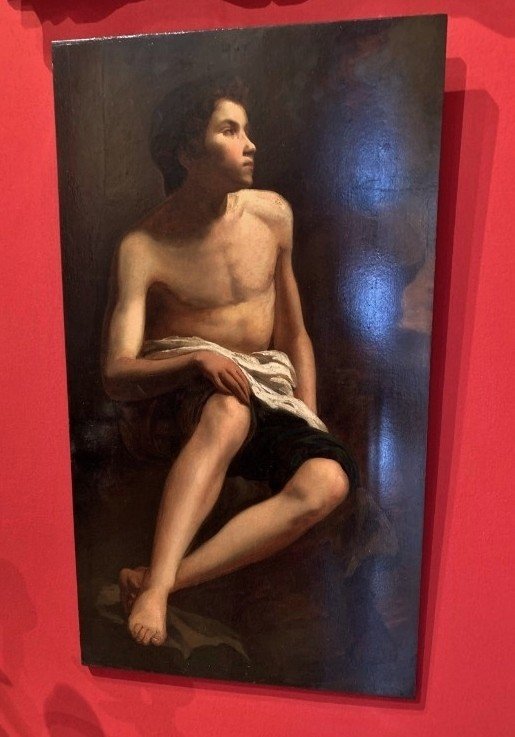 Young Man In Loincloth After Murillo Portrait XIX Hsb-photo-2