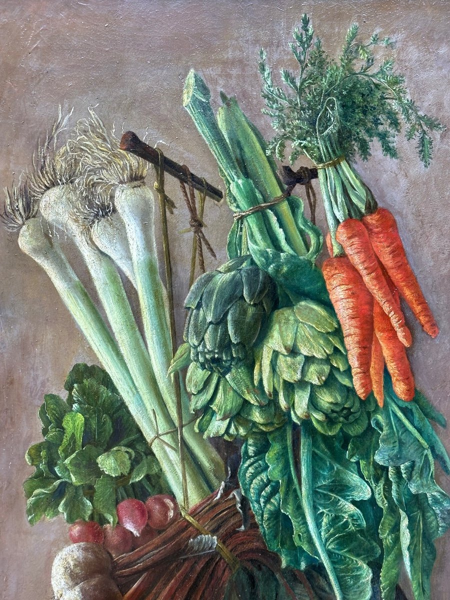 Still Life With Vegetables. Polychronis Lembessis (1849 - 1913 Athens).-photo-5