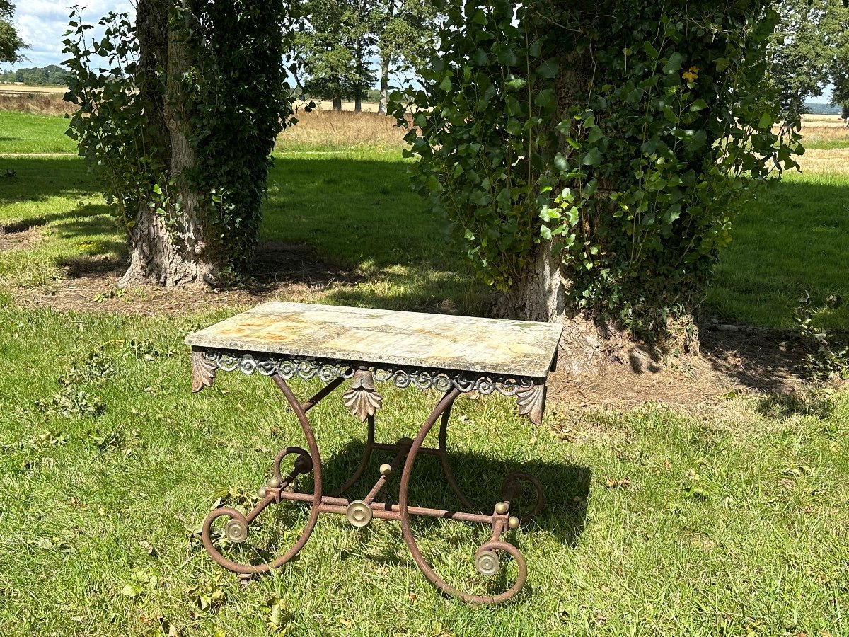 XIXth Century Butcher's Table.-photo-4