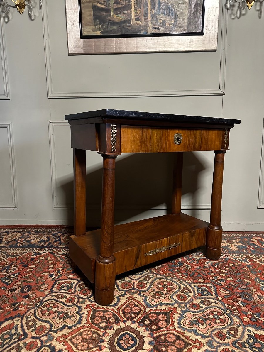 Empire Period Console In Mahogany. -photo-2