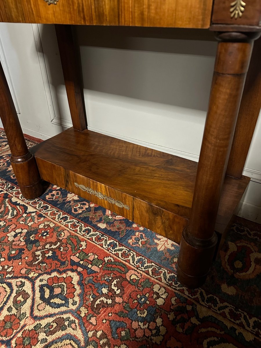 Empire Period Console In Mahogany. -photo-3