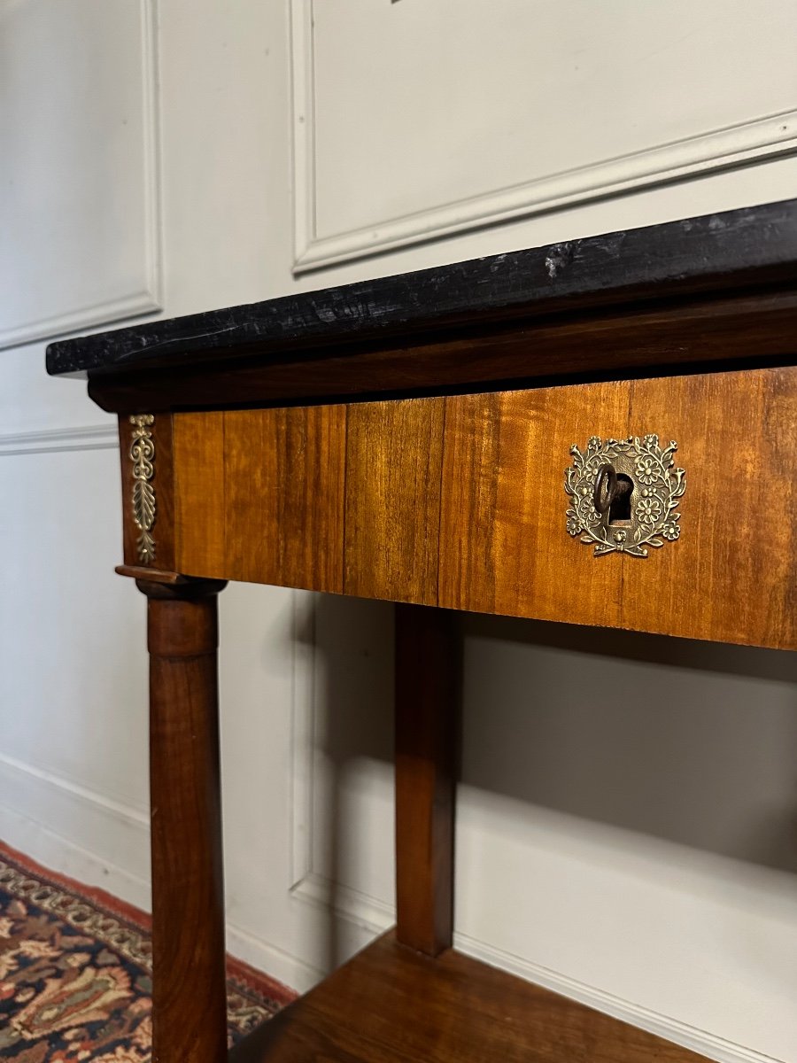 Empire Period Console In Mahogany. -photo-4