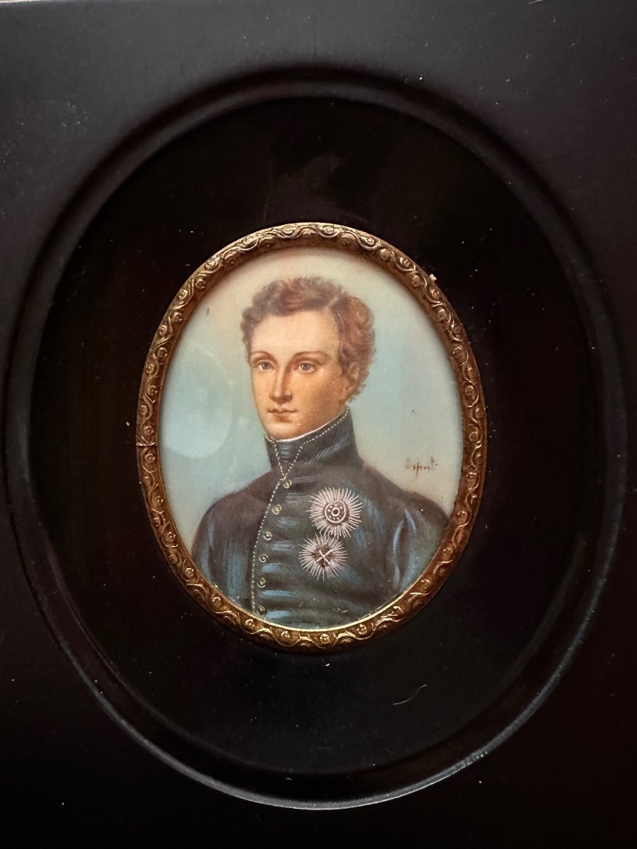 The King Of Rome. Miniature Painted On Ivory.  