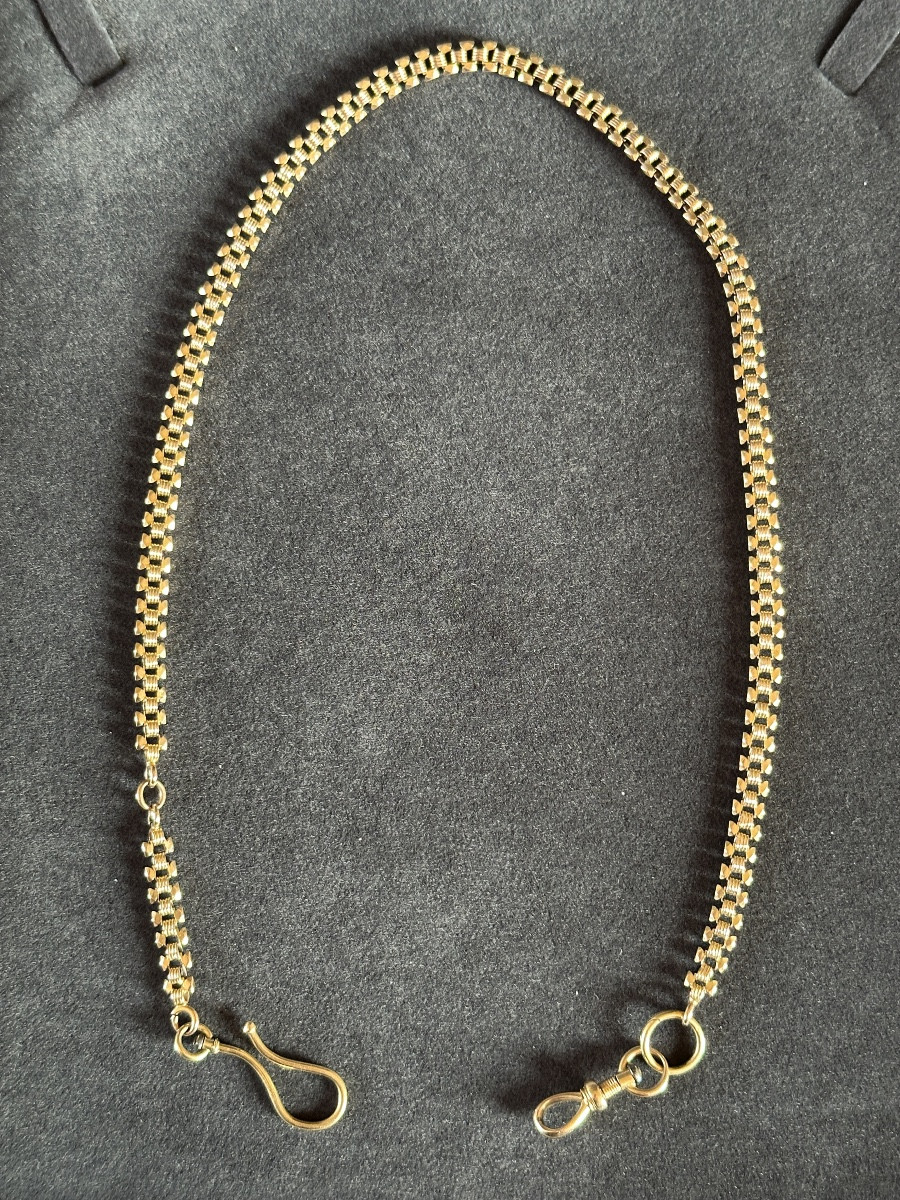 Gold Tank Watch Chain / Necklace. -photo-3