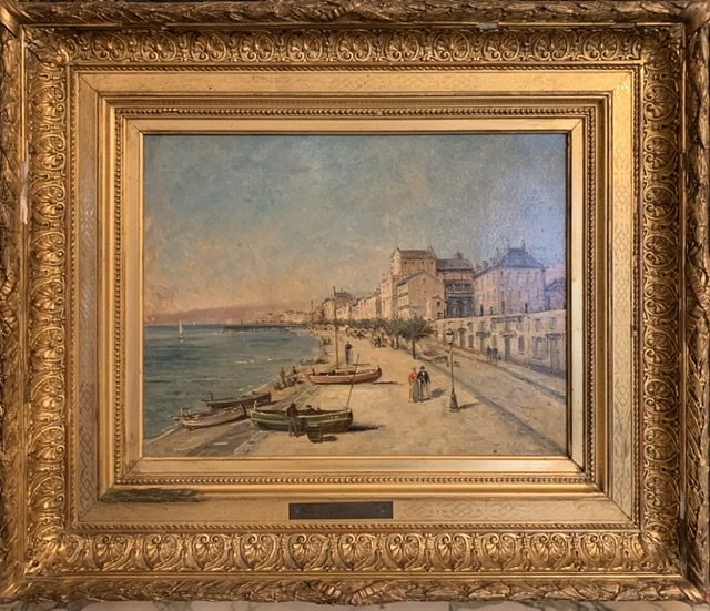 Nice «  La baie des anges «  Mascart Gustave ( 1834-1914 ) Dit Taverny. -photo-4