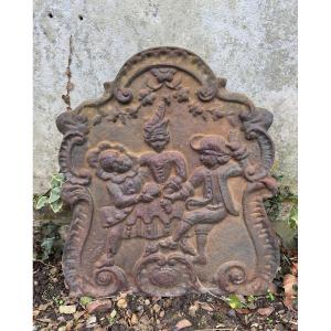 Cast Iron Fireplace Plate, 19th Century.