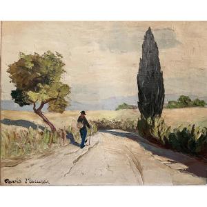 Joseph Pavis d'Escurac (1882 -1946). Mediterranean Landscape.