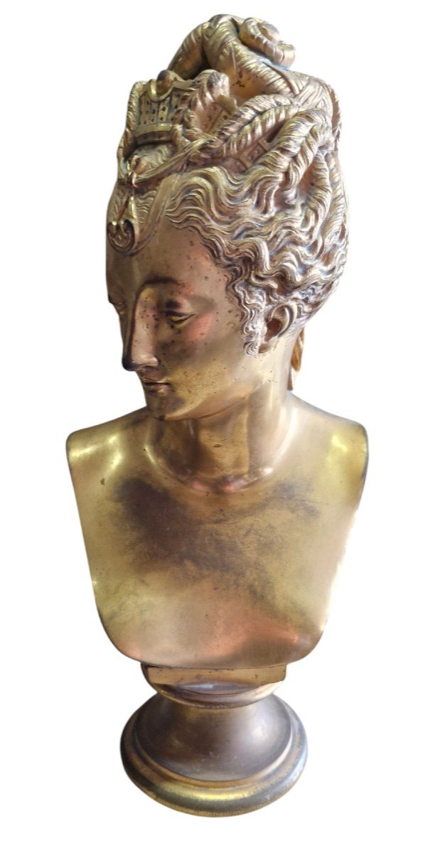 Bronze Buste De Diane De Poitiers