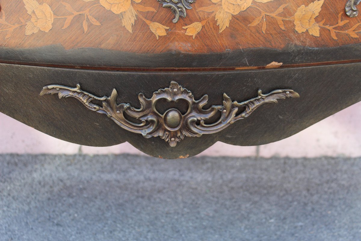 Commode Napoléon III de style Louis XV-photo-2