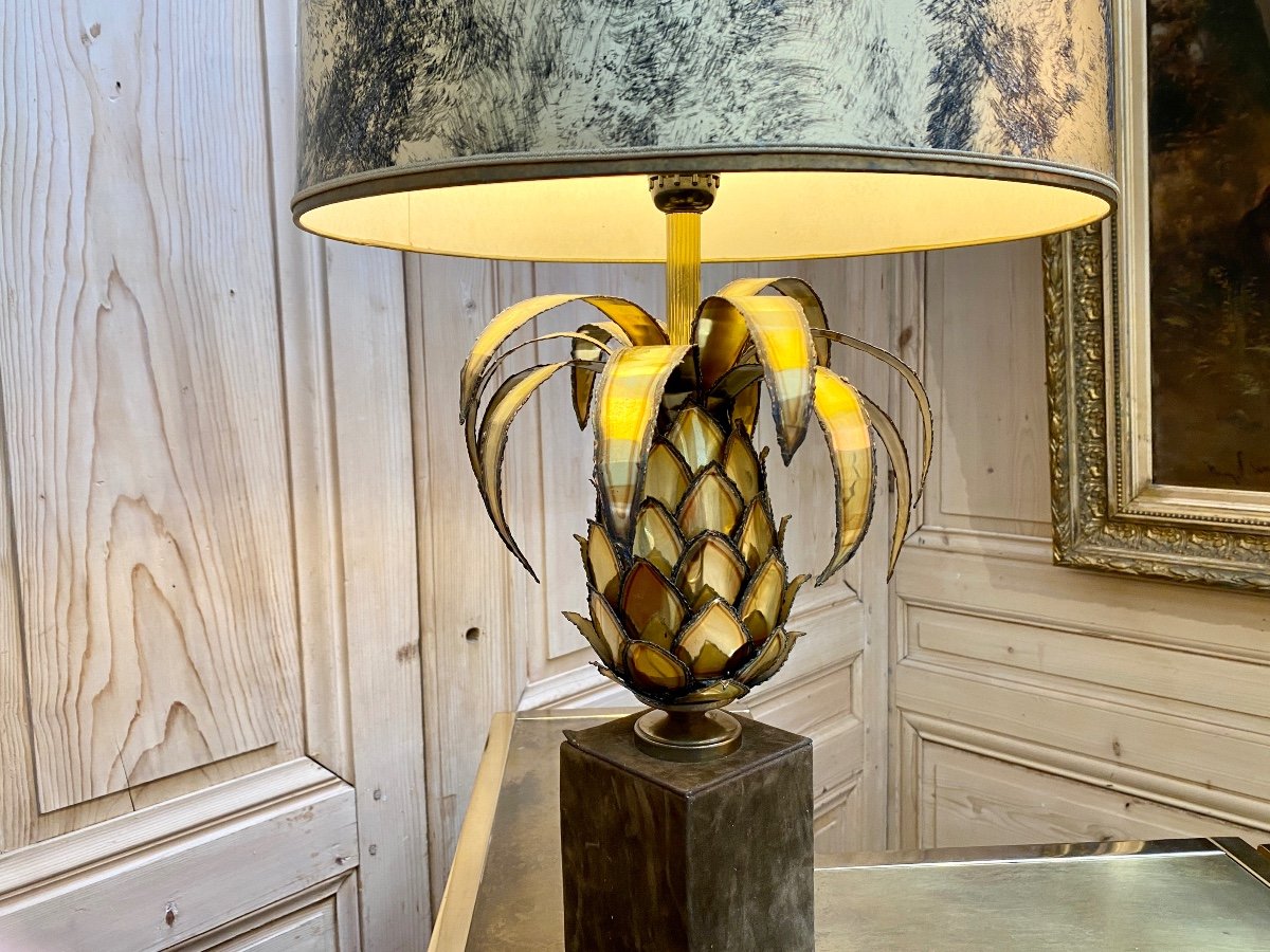 Pineapple Lamp Maison Jansen-photo-2