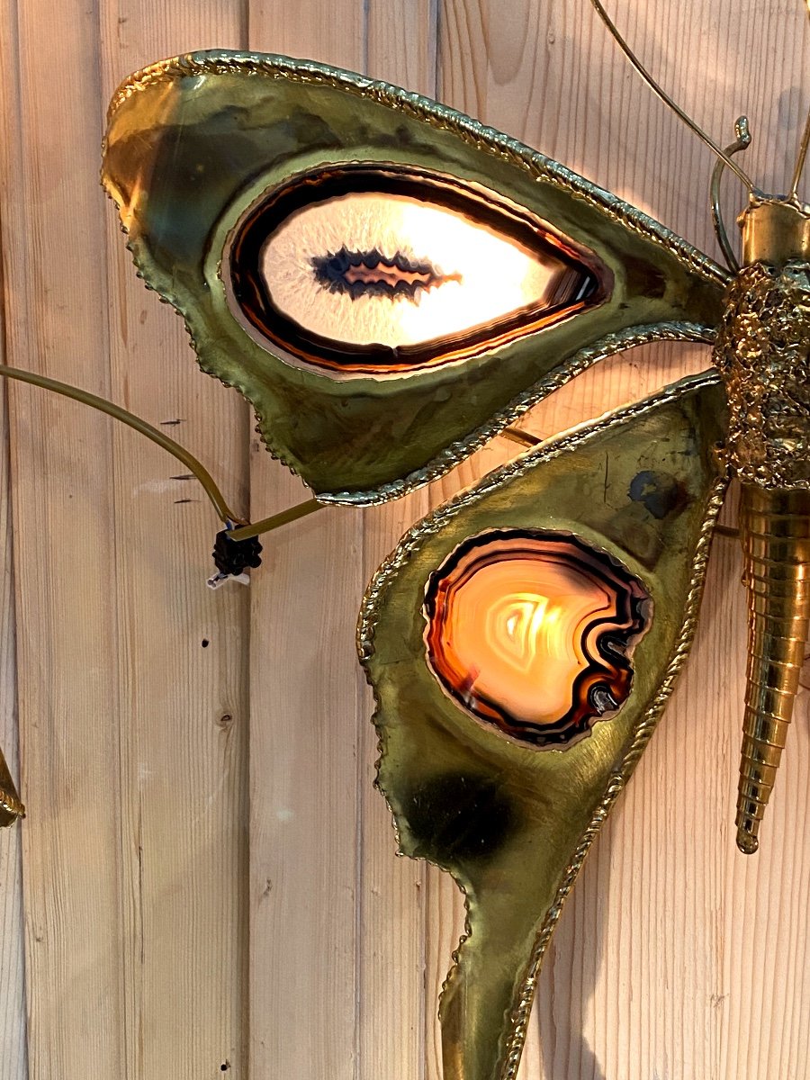 Pair Of Butterfly Wall Lights By Henri Fernandez-photo-4