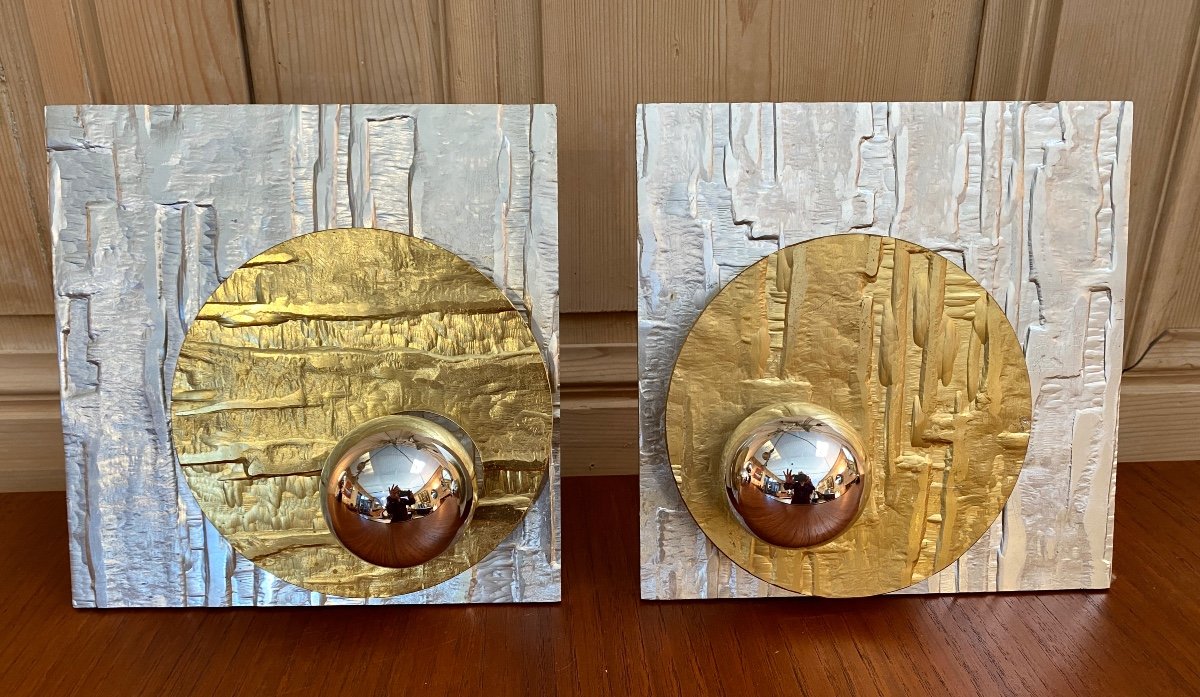 Pair Of Wall Lights Circa 70-photo-4