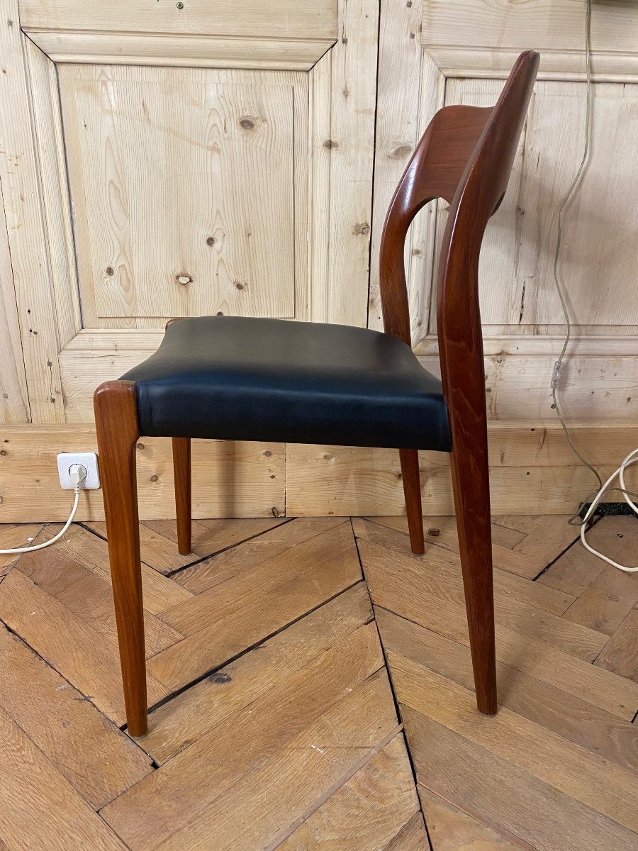 6 Scandinavian Chairs Model No. 71 By Niels Otto Moller-photo-4