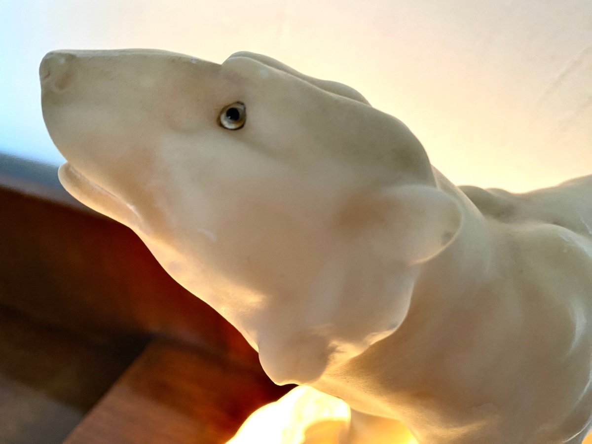 Bear On His Iceberg Alabaster Night Light-photo-1