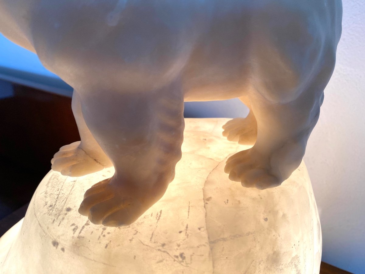 Bear On His Iceberg Alabaster Night Light-photo-5