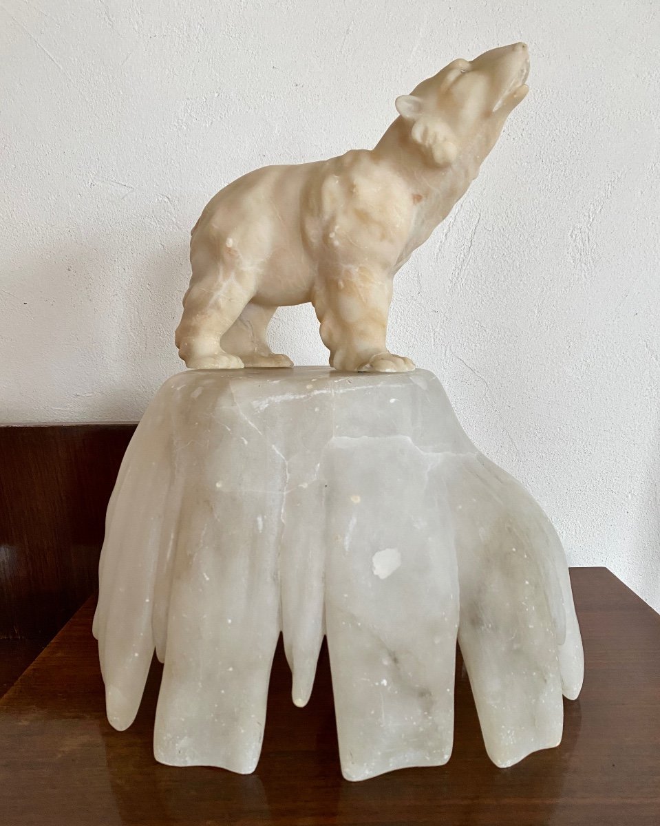 Bear On His Iceberg Alabaster Night Light-photo-7