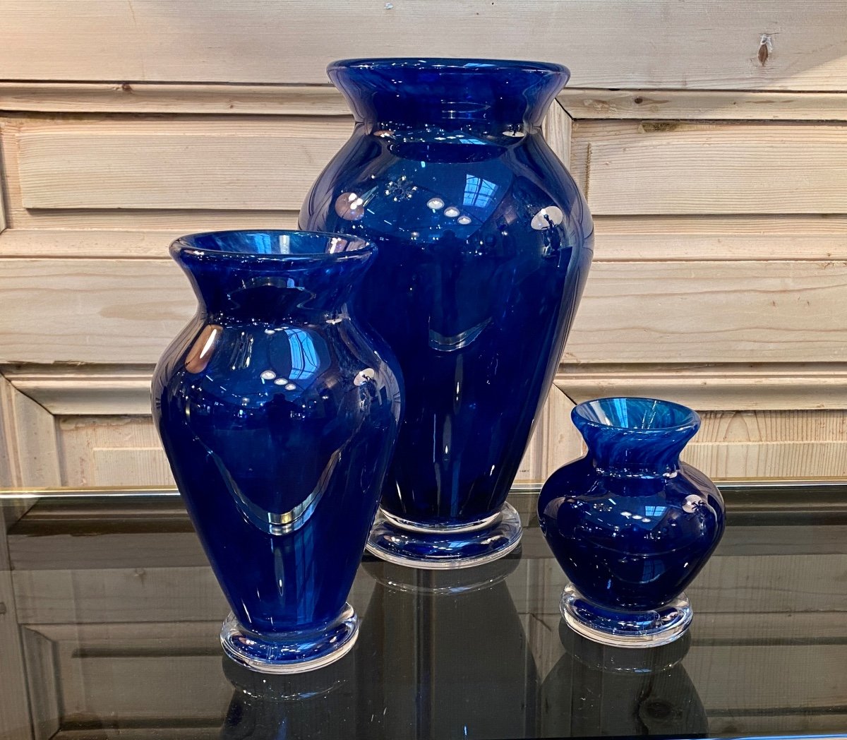  Daum, Series Of Three Vases -photo-4