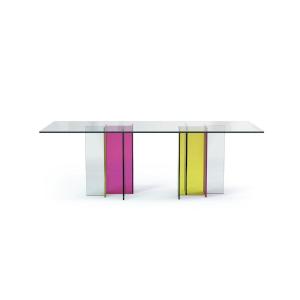 Glass Table - Slide Model - Roche Et Bobois Publisher