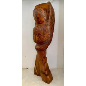 Sculpture en bois d'olivier