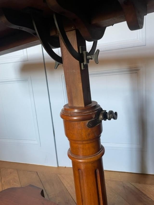 Rare Mahogany Bed Table From The 19th Century-photo-3