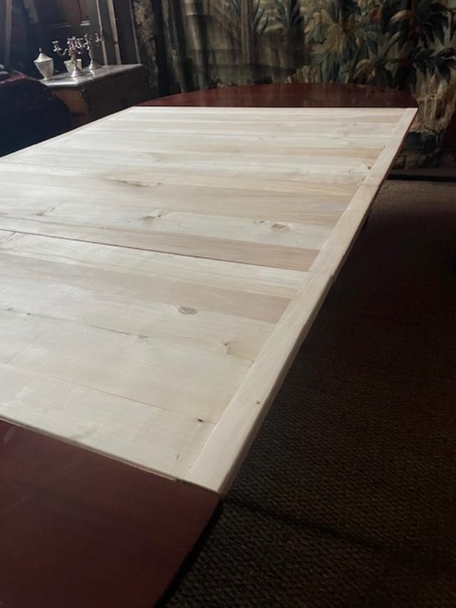 Large Vintage Cuban Mahogany Dining Room Table From The Early 19th Century-photo-3