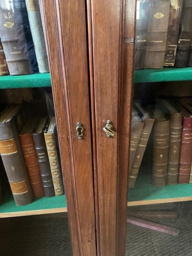 Petite bibliothèque en bois naturel d'époque Louis XVI-photo-4