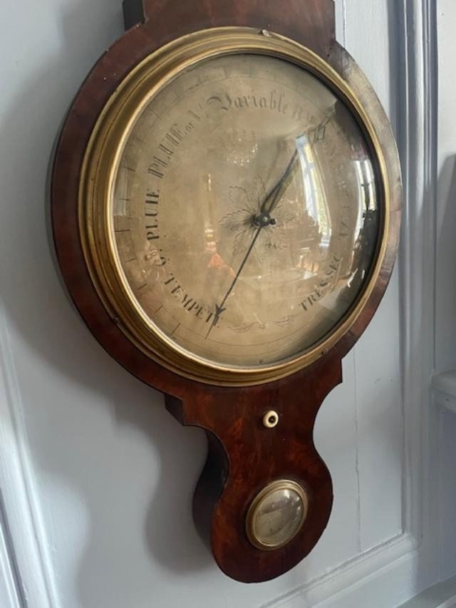 Important Barometer From The Restoration Period In Mahogany-photo-1