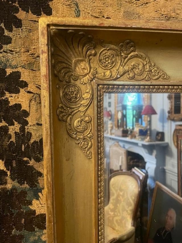 Miroir en bois et stuc d&#039;&eacute;poque empire-photo-2