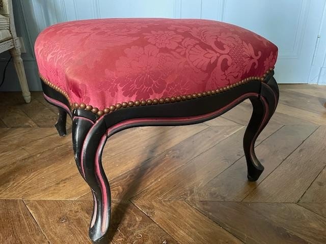 Louis XV Style Stool From The Napoleon III Period-photo-3