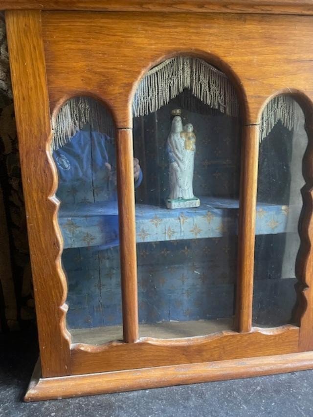 Charming 19th Century Natural Wood Oratory-photo-3