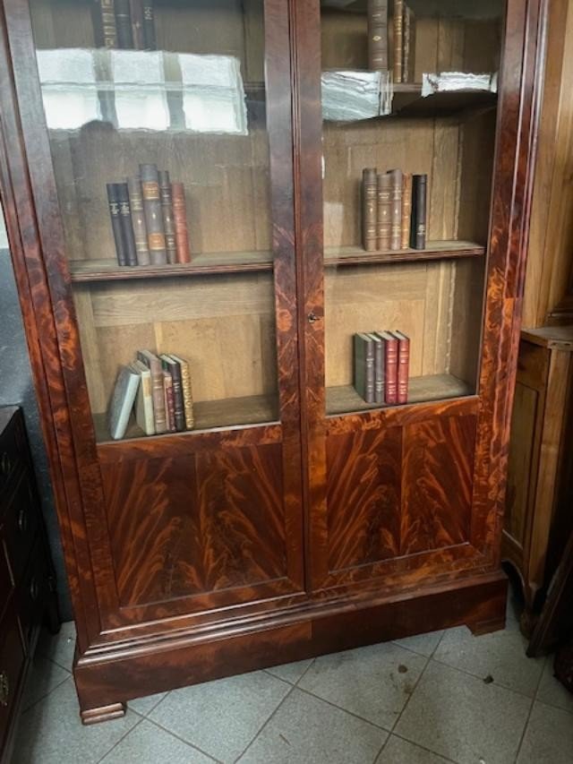 Large Mahogany Bookcase From The Restoration Period-photo-2