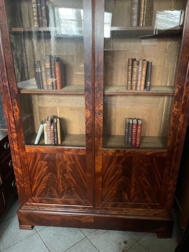 Large Mahogany Bookcase From The Restoration Period-photo-4