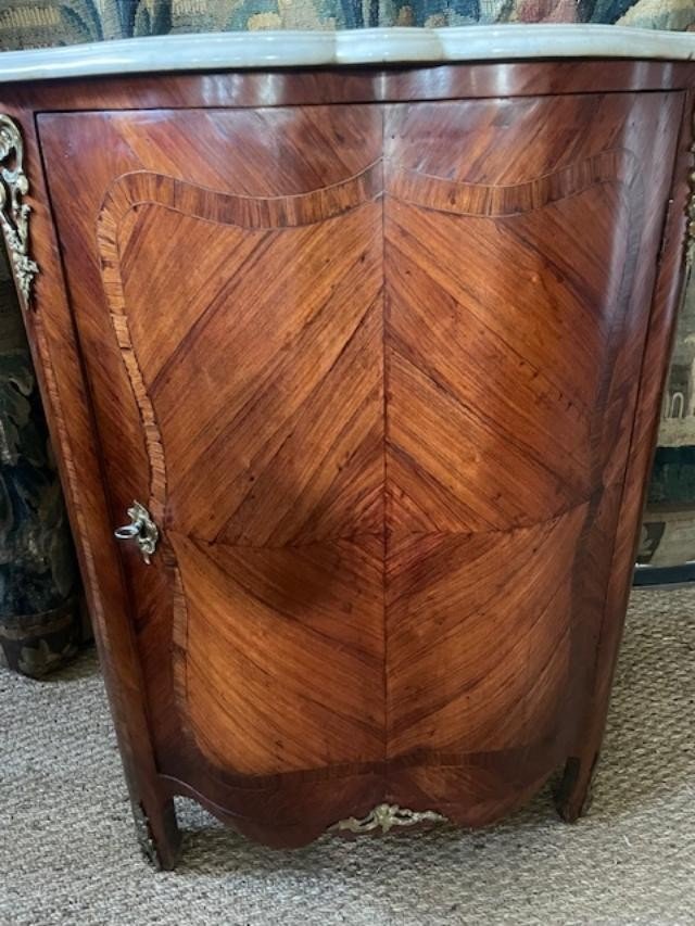 Louis XV Period Marquetry Corner Cupboard-photo-3