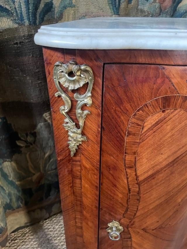 Louis XV Period Marquetry Corner Cupboard-photo-4