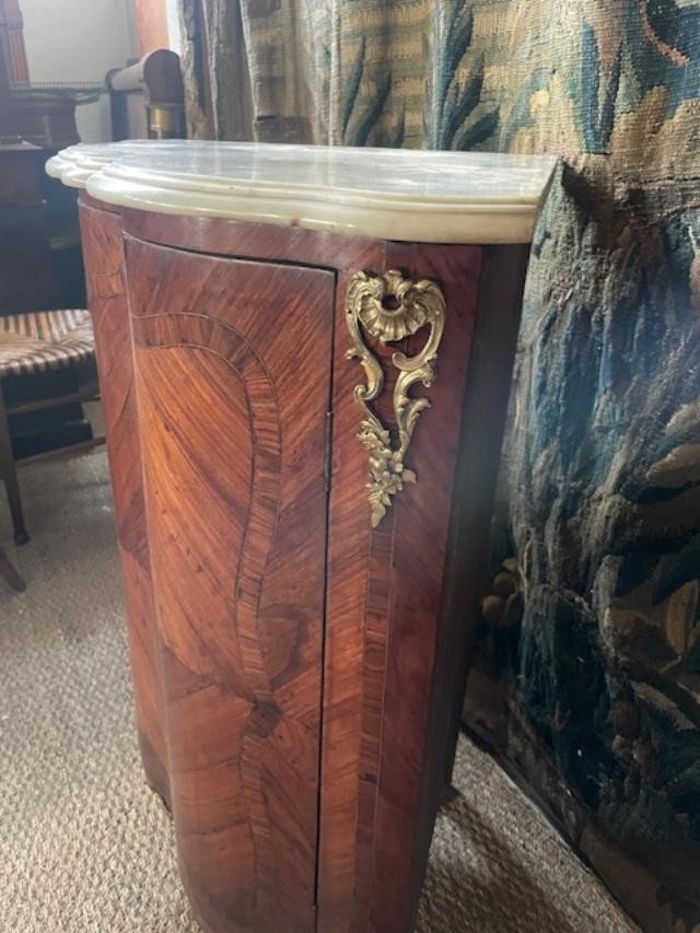 Louis XV Period Marquetry Corner Cupboard-photo-2