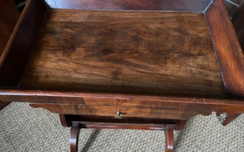 Mahogany Workbench From The End Of The Empire Period-photo-2