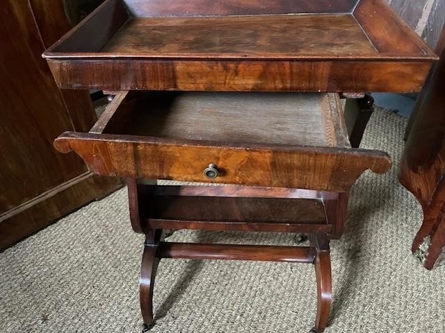 Mahogany Workbench From The End Of The Empire Period-photo-3