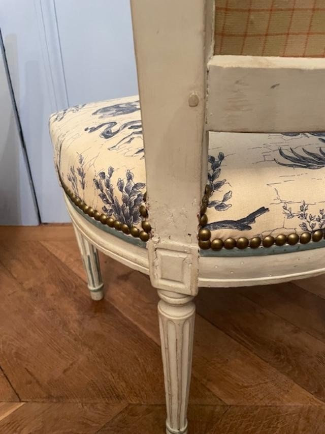 Pair Of Louis XVI Period Low Chairs-photo-1