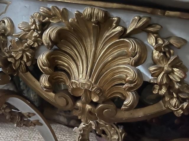 Elégante console d'époque Louis XV , 18 ème siècle-photo-3