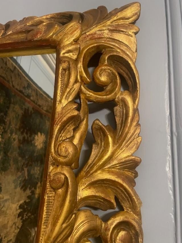  Miroir Italien en bois doré d'époque 19 ème-photo-3