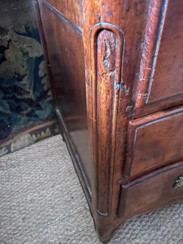 Commode en noyer du milieu du 18 ème-photo-3