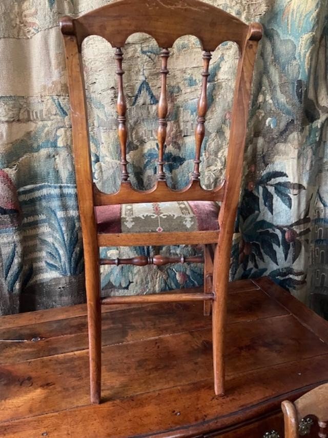 Set Of 6 Natural Wood Chairs From The Napoleon III Period-photo-5