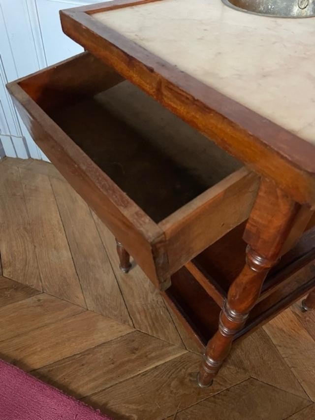 Restoration Period Mahogany Refreshment Table-photo-2