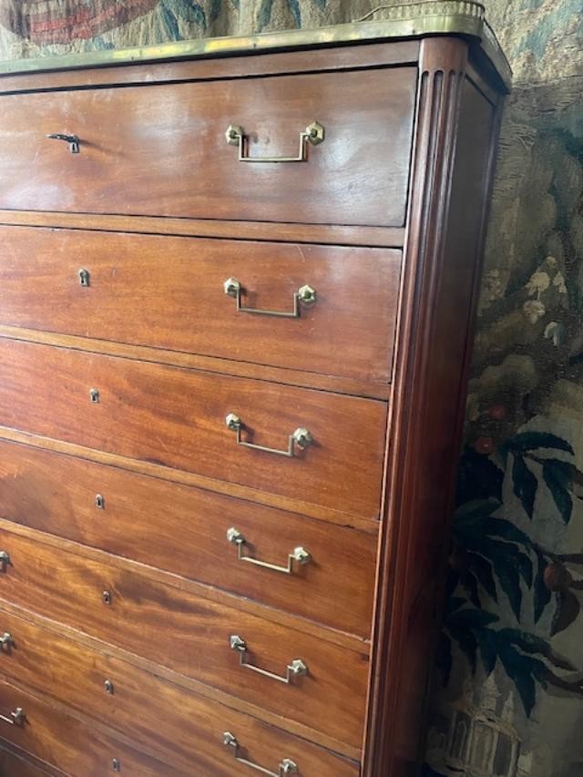 Louis XVI Period Blond Mahogany Chest Of Drawers-photo-2