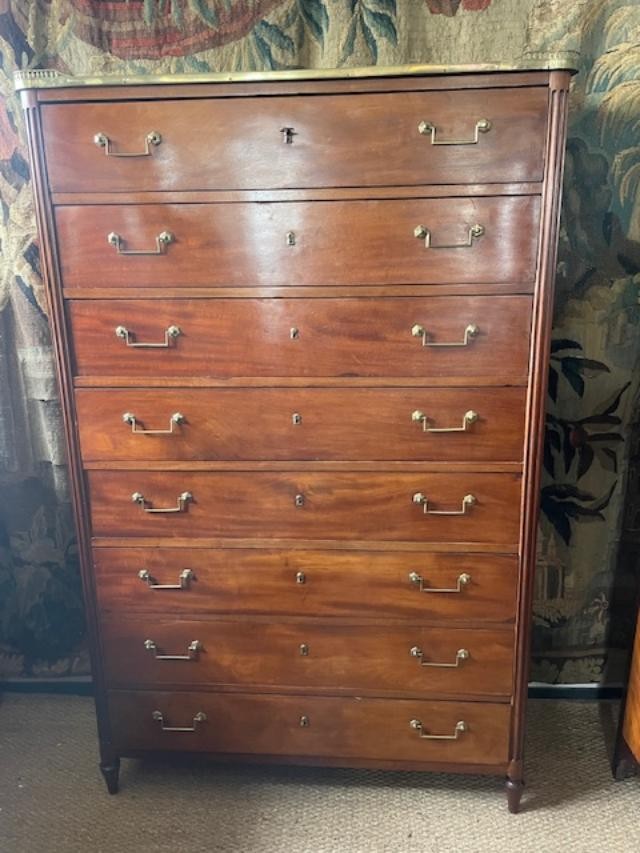 Louis XVI Period Blond Mahogany Chest Of Drawers