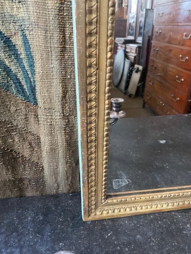 Louis XVI Period Gilded Wood Mirror-photo-2