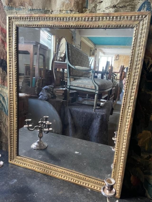 Louis XVI Period Gilded Wood Mirror