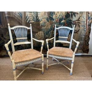 Pair Of Provencal Style Armchairs
