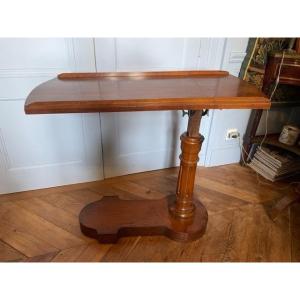 Rare Mahogany Bed Table From The 19th Century